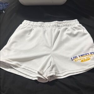 White Sports Shorts